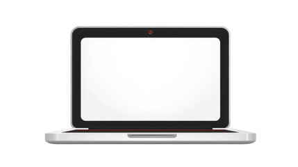 Laptop computer technology device screen blank modern portable digital workspace modern laptop computer with blank white screen portable and sleek design suitable for digital workspace