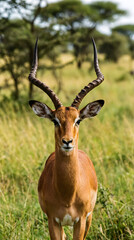 Obraz premium Impala Antelope in African Savanna 