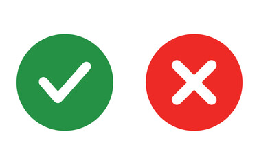 Approved and Rejected Icons &ndash; Success and Failure Vector Symbols for UI