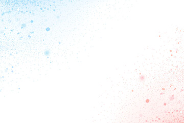 Blue and Red Paint Splatter Abstract Corner Background Design