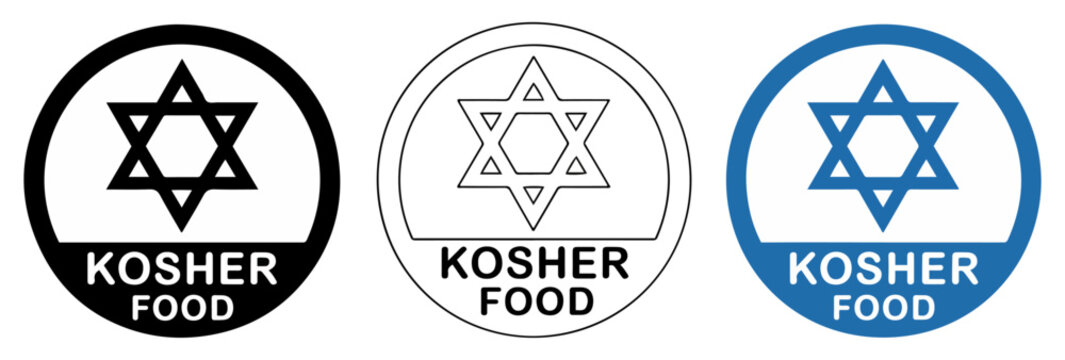 kosher certified david star food icon