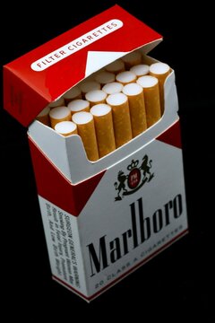 Marlboro brand Cigarettes. Philip Morris Is the principal owner of the cigarette brand. Richmond Virginia is home to the largest Marlboro cigarette manufacturing facility.