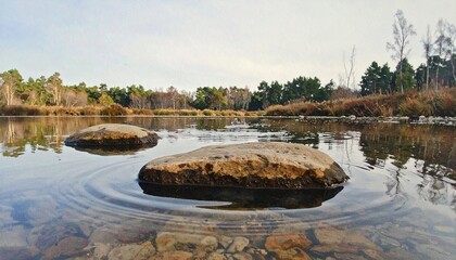 lake in the forest