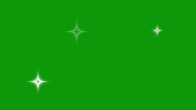 White twinkle sparkles camera flashes light, glowing lighting effect sparkle video animated background, Blinking retro vector stars and dots, twinkling starry night sky alpha channel, 4K