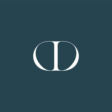 Elegant interlocking DD monogram emblem minimalist abstract logo design suited for luxury branding, fashion, stationery, packaging, corporate identity and creative projects.