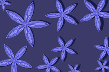 Fototapeta premium abstract background with a collection of beautiful blooming purple flowers