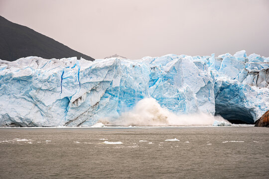 Exploring the Perito Moreno glacier near Calafate in Argentina.