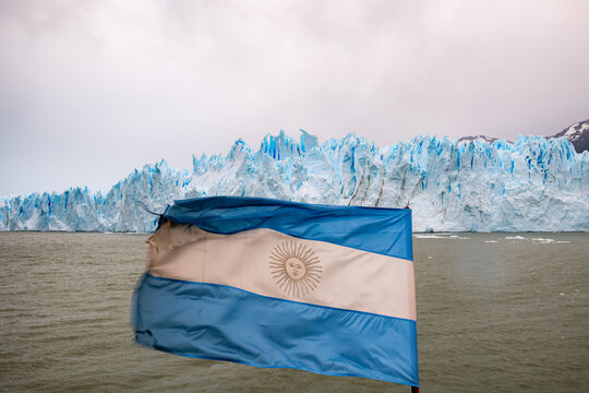 Exploring the Perito Moreno glacier near Calafate in Argentina.