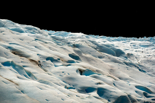 Exploring the Perito Moreno glacier near Calafate in Argentina.