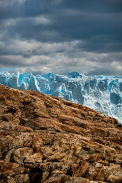 Exploring the Perito Moreno glacier near Calafate in Argentina.
