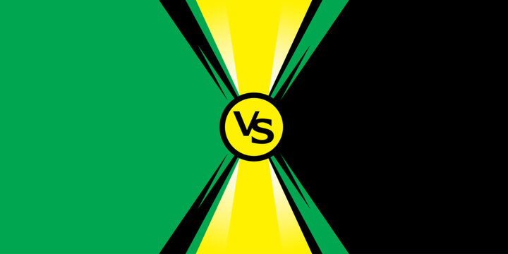 VS Background Vector Design. Boxing match versus template 