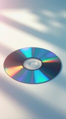 Digital Data Storage Concept - Blank Optical CD.
