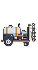 Naklejka premium Industrial Agricultural Sprayer Machine For Farming Applications And Crop Protection