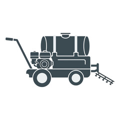 Naklejka premium Industrial Agricultural Sprayer Machine For Farming Operations And Crop Management