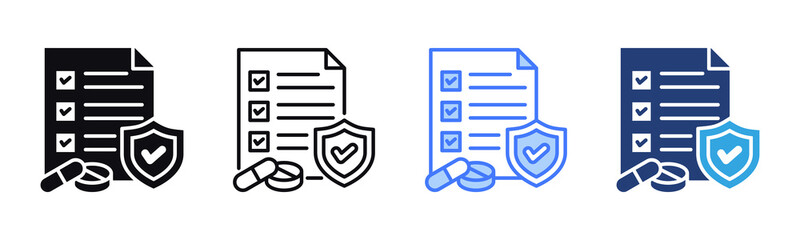 Formulary icon sheet multiple style collection