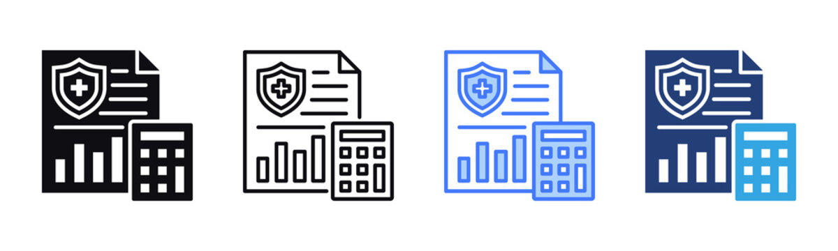 Actuary icon sheet multiple style collection