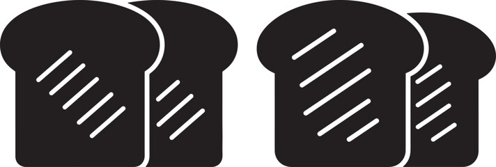 Four slices of toasted bread