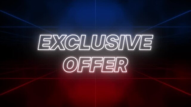 Exclusive offer Text Retro Style