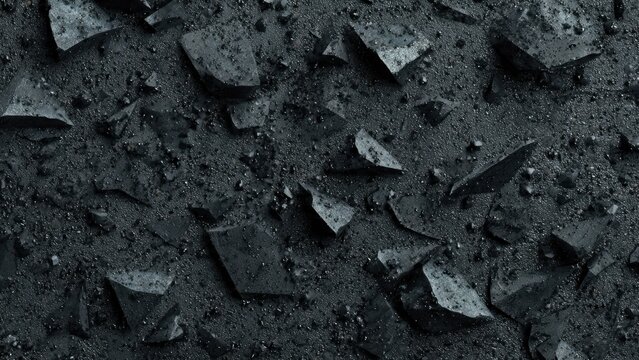 Dark Broken Ground Texture