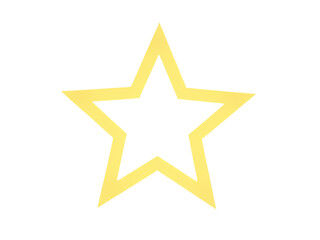 Obraz premium A single star shines brightly on a pure white background