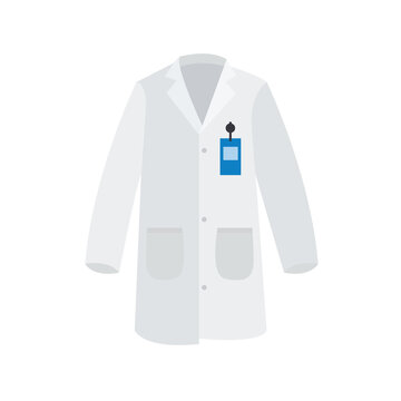 laboratory coat lab coat jacket science doctor medicine emoji symbol sign icon vector illustration isolated flat
