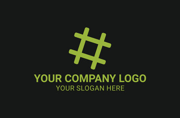 Obraz premium Business logo design abstract shapes 