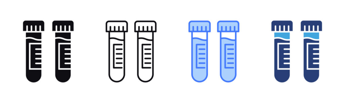 Blood Collection Tube icon sheet multiple style collection