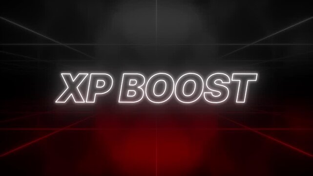 XP Boost Text 80s Style &ndash; Retro Aesthetic Background