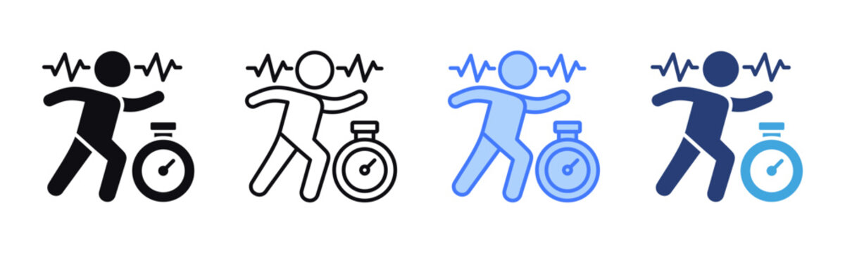 Running icon sheet multiple style collection