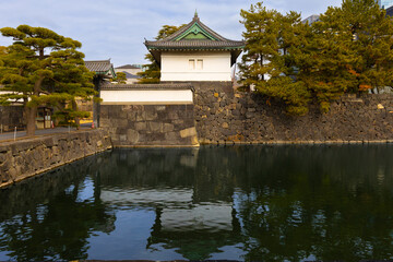 Kikyo-mon Gate at the Imperial Palace in Tokyo, Japan.