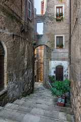 Fototapeta premium Scenic sight in the beautiful town of Anagni, province of Frosinone, Lazio, central Italy.