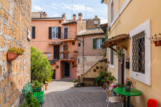 Scenic sight in the beautiful village of Corchiano, in the Province of Viterbo, Lazio, Italy.