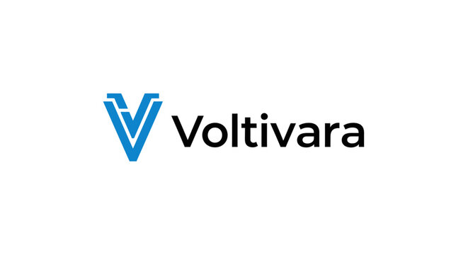 Voltivara company logo design element.