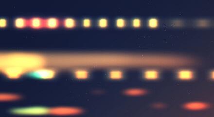 通り過ぎる光　ライトリーク　光漏れ　ノスタルジックな光の背景装飾　フィルムノイズ　抽象的