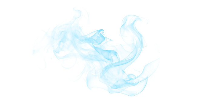 A mesmerizing swirl of blue smoke against a dark background