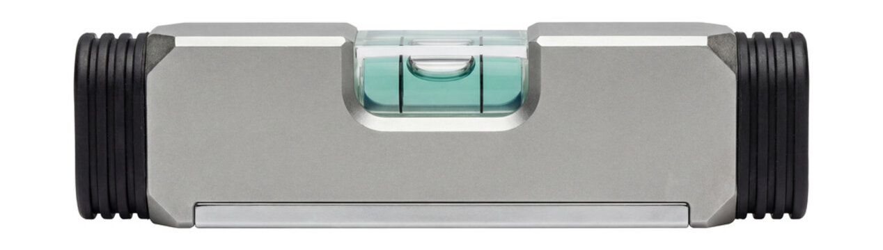 Pocket-sized magnetic torpedo level with a single vial.