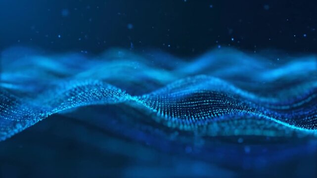 Abstract digital waves