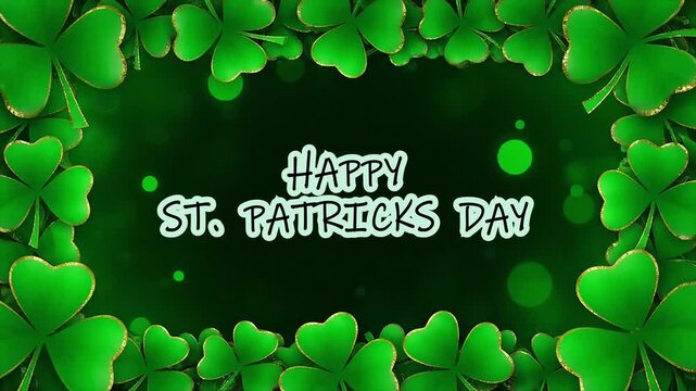 Embrace the spirit of St. Patrick's Day with a festive display of vibrant green shamrocks, bringing Irish luck and holiday cheer to all