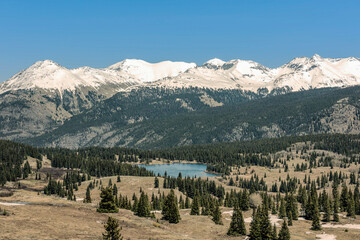 High Elevation Alpine Lake in Remote Colorado Wilderness