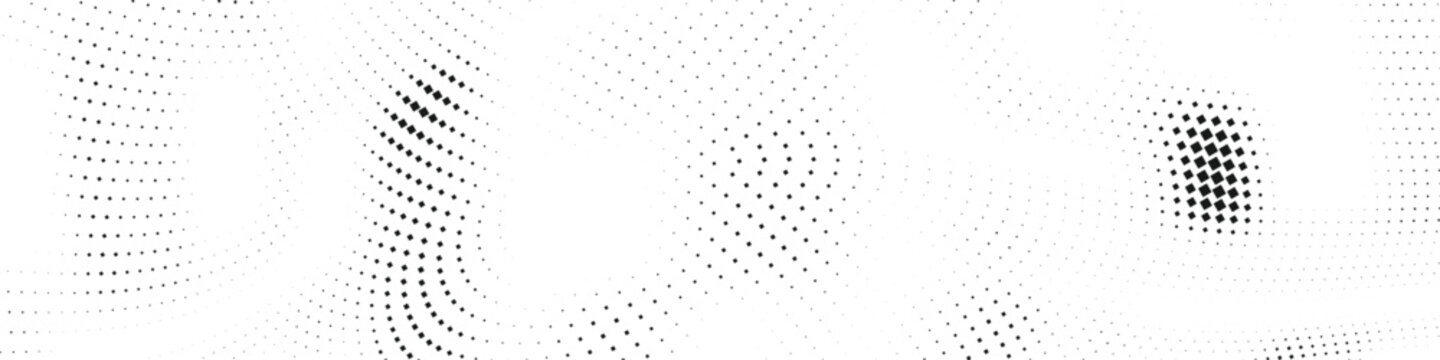 Abstract monochrome geometric dotted grid pattern with square elements, modern minimal vector background layout design for wallpaper and branding