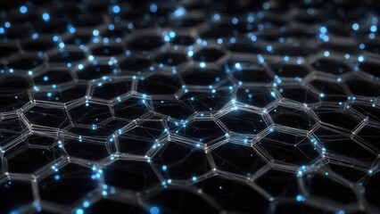 Fototapeta premium Abstract Technology Background with Hexagons