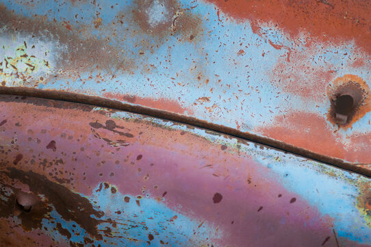 Rust and Paint on Old Car