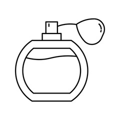 Obraz premium Parfum icon on white background