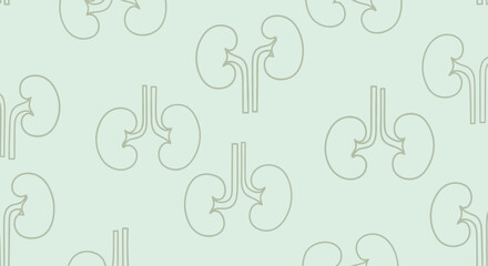 World Kidney Day illustration featuring kidney patterns and medical diagrams