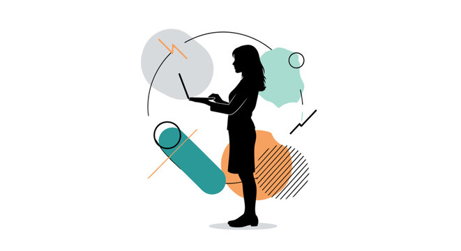 Woman Using a Tablet Device.