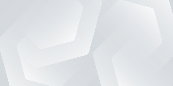 Clean white backdrop with abstract hexagonal elements and subtle depth effect.