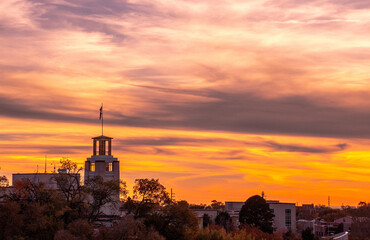 Fototapeta premium Sante Fe Skyline at sunset