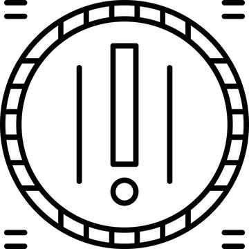Factorial Icon Vector Element