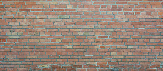Old Brick Wall Texture Background, Red Brick Blocks Wall, Ancient Bricks Fence