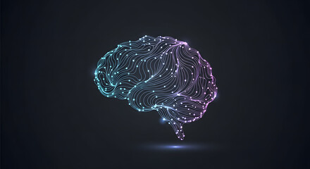 Creative concept representing intelligence and human mind through abstract shapes